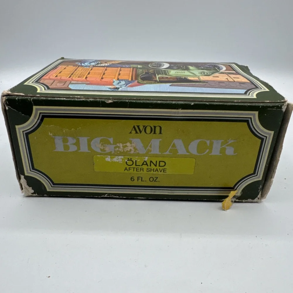 Avon Big Mack Men's After Shave Decanter Oland After Shave 6 oz. Glass OB1B12